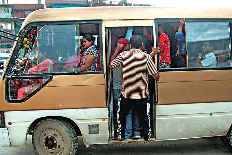 Kathmandu Public Transport Sajha Bus